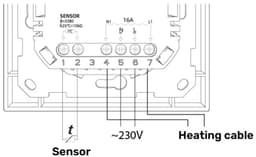 Elektronische thermostaat MST-9 Wit, compatibel met twee maten (46×46 of 56×56 mm), Grand Meyer — thumbnail 5