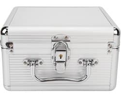 Harde Schijf Opslag - Externe Opslag - Data Bescherming - 20 Bay Capaciteit - 23x22x14 cm - Zilver