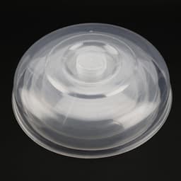 Dailygoods- Voedselafdekkingen Set van 8 - Kunststof Plaatafdekkingen - Hittebestendig - Stoomventilatiegat - Maten 14/17/20/23 cm - Transparant PP-plastic - Magnetronhoezen — thumbnail 3
