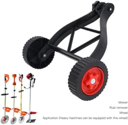 Dailygoods- Draadtrimmer Steunwielen - Verstelbare Hoogte - Universeel Compatibel - Duurzaam Kunststof - Extra Stabiliteit - Voor Grasmaaier - Grasmaaierwielen — thumbnail 4
