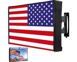 Tv-hoes Buiten - Televisie Beschermhoes - Tv Beschermen - Volledig Waterdicht Ontwerp - 32 inch - Amerikaanse Vlag
