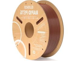3D Printer Filament - PETG Materiaal - Snel Printen - Lage Krimp - 1.75 mm - Bruin