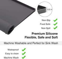 Wasmachine Droger Hoezen - Apparaat Beschermers - Apparatuur Beschermen - Waterdicht Antislip - 66 x 66 cm - Donkergrijs — thumbnail 7