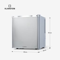 Klarstein mini-koelkast voor kamers, mini-koelkast voor drankjes, snacks & cosmetica, kleine minibar, koelkast klein & stil, flexibele schappen, kleine skincare koelkast 5-22°C, 38L — thumbnail 3