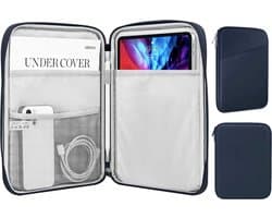 Universele Bescherm Hoes - Compatibel met iPad / Tablet / E-reader tot 11 Inch - Polyester Sleeve - iPad / Tablet Tas - Blauw