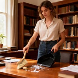 Stoffer en blikset - Kruimelverzamelaar - Snel opruimen - Ergonomisch houten handvat - Compact ontwerp - Niet gespecificeerd — thumbnail 4