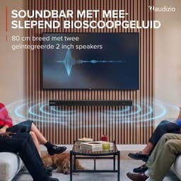 Soundbar - Audizio SB82S - HDMI-ARC - Bluetooth - 120 Watt - Optisch - Soundbar met subwoofer — thumbnail 3