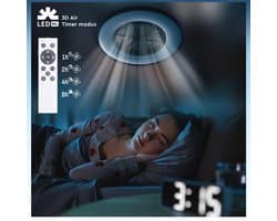 LED's Light LED plafondlamp met ventilator 60 cm - 8 standen - Incl. afstandsbediening — afbeelding 1