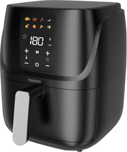Airfryer - Heteluchtfriteuse - Gezond Frituren - 8 Programma's - 3 Liter - Zwart — thumbnail 4