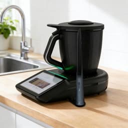 Keukenmachine Glijplank - Keuken Glijmat - Apparaat Verplaatsen - Teflon Schuiver Bescherming - 29x26cm - Zwart — thumbnail 4