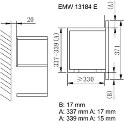 Inbouw Magnetron - Grill Magnetron - Snelle Bereiding - 9 Automatische Programma's - 20 Liter Capaciteit - Roestvrij Staal — thumbnail 3