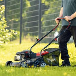 Benzine Grasmaaier - Motor maaier - Gazon Onderhoud - 4-Takt Motor - 40 cm - Zwart Oranje — thumbnail 4