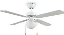 Fantiluxe - Jonas - Plafondventilator met verlichting - Wit - Ø106.5cm - Afstandsbediening - Met lamp - Plafond ventilator - Slaapkamer — thumbnail 2
