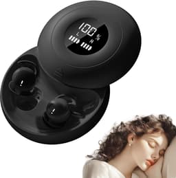 carmdering - Slaap Oordopjes - Slaap Hoofdtelefoon - Draadloze In-Ear Headsets - Bluetooth 5.4 Connectiviteit - Zijslaper Comfort Design - Vloeibaar Siliconen Materiaal - Onzichtbare Pasvorm Met Digitale Display - 1 Set — thumbnail 1