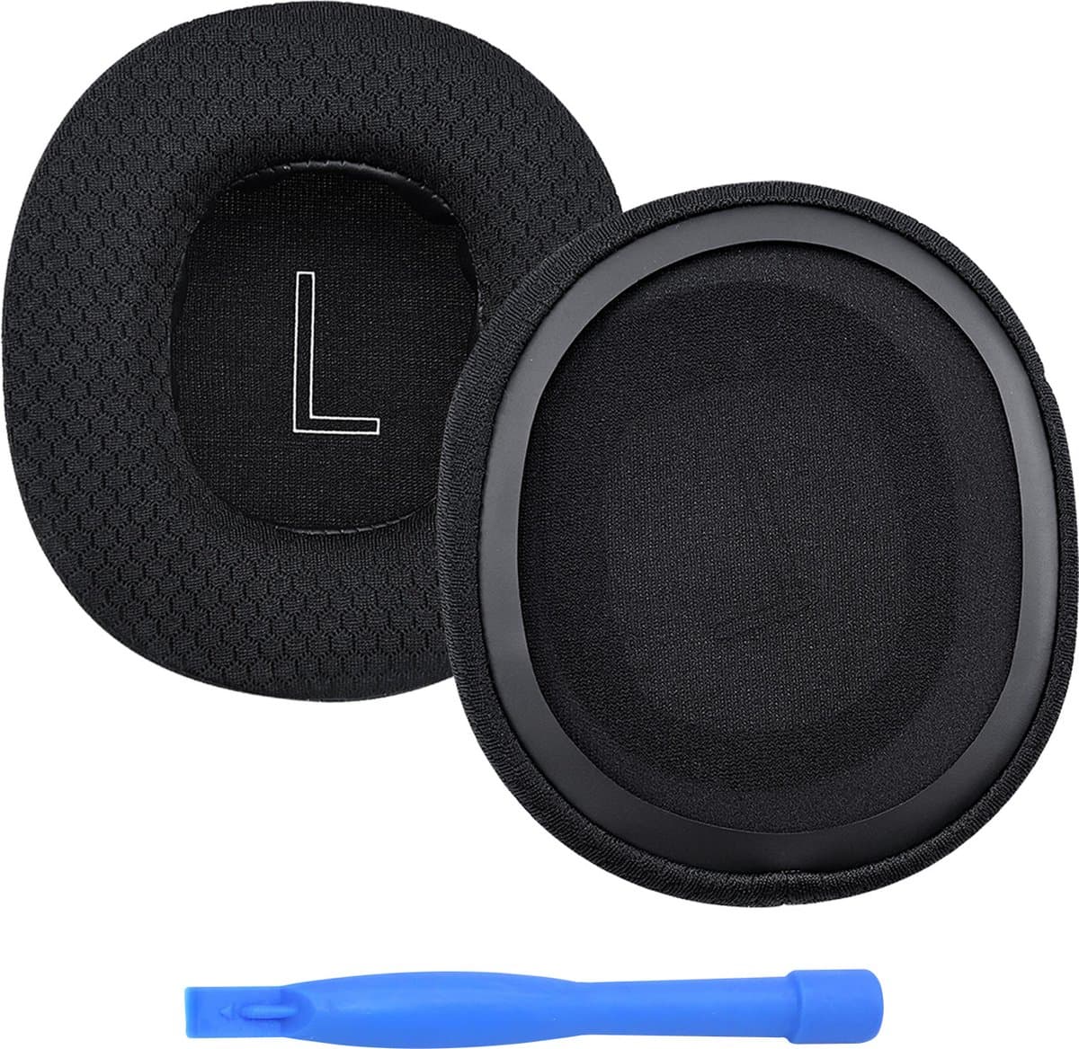 Vervangende Oorkussens voor Xbox Wireless, Xbox Wired, Xbox Stereo 20th Anniversary Special Edition Hoofdtelefoon van MMOBIEL – Mesh Fabric Koptelefoon Oorkussens - Noise Isolation Earpads – Zwart — afbeelding 1