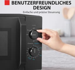 20L-800W solo magnetron met ontdooifunctie en LED-verlichting - zwart. — thumbnail 5