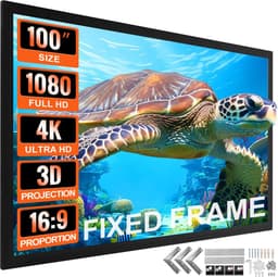 Beamer Scherm - Projectorscherm - Indoor en outdoor - Thuisbioscoop - Draagbare beamer — thumbnail 1