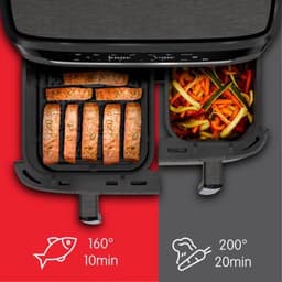 Moulinex EZ942HF0 friteuse Dubbel 11 l Vrijstaand 2020 W Heteluchtfriteuse Houtskool — thumbnail 5