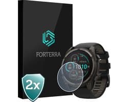 Smartwatch Screenprotector Geschikt voor Garmin Fenix 8 Solar (51 mm) - Gehard Glas Screen Cover Premium Tempered Glass Protector Geschikt voor Garmin Fenix 8 Solar - 2 PACK