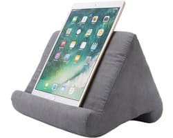 Kussenstandaard voor Tablet - Zacht Tablet Houder - Multi-Angle Kindle en Boek Houder voor Lezen in Bed - Telefoon Kussen op Schoot met Zijvak voor Tablets en E-Readers