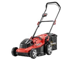 Elektrische Grasmaaier - 800 W - 40 cm maaibreedte - 45 liter Opvangbak - 7 Instelbare Maaihoogtes (25–75 mm) – Accu-indicator - Overbelastingsbeveiliging - Tuingereedschap voor Gazon - Rood + Zwart
