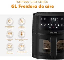 Grote Heteluchtfriteuse 6L met Digitale Touchscreen en 8 Programma's — thumbnail 7