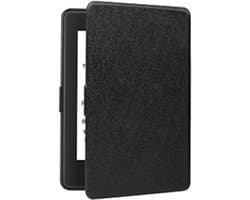Cover voor E-reader - Zwart - Beschermhoes voor E-books - Geschikt voor Kindle Paperwhite - Hoogwaardig PU-leer - Precieze pasvorm.