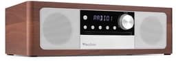 Premium DAB radio - Audizio Lunata - Bluetooth radio met CD speler - High-end speakers - Hout/zilver — thumbnail 1