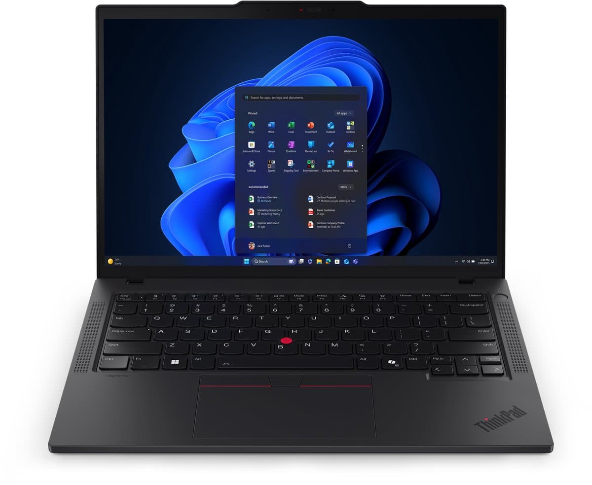 Lenovo ThinkPad T14 Gen 6 (Intel) Copilot+ PC Intel Core Ultra 5 226V Laptop 35,6 cm (14") WUXGA 16 GB LPDDR5x-SDRAM 512 GB SSD Wi-Fi 7 (802.11be) Windows 11 Pro Engels Zwart — afbeelding 1
