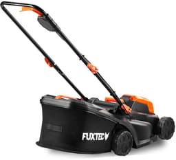 FUXTEC Accu tuinset – 33 cm grasmaaier & 25 cm bosmaaier incl. 3x 2Ah Li-Ion accu en duolader — thumbnail 4
