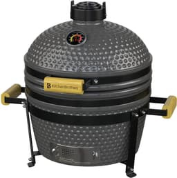 KitchenBrothers Kamado BBQ - 16 Inch Houtskool Barbecue - 34⌀ cm - PFAS-vrij - Deluxe Set - Egg BBQ met Accessoires - Grijs — thumbnail 1