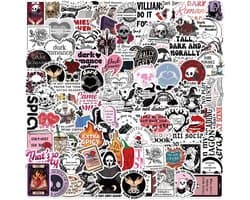 100 Stuks Donkere Romantiek Boekstickers voor E-readers en Waterflessen