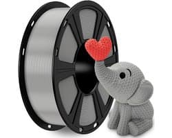 PETG Filament 1,75 mm Grijs - 1 kg Spoel voor 3D-printers - Hoge Maatnauwkeurigheid