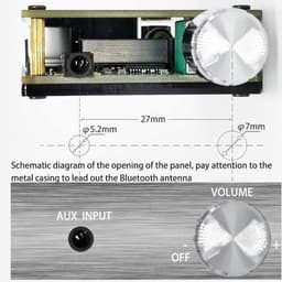 Krachtige Digitale Audio Versterker Bord met Bluetooth 5.0 en TPA3116 Chip — thumbnail 2