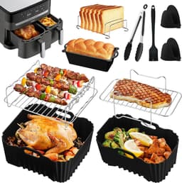 Airfryer-accessoires voor Tefal Dual Easy Fry XXL 11L (6,5L/4,5L), siliconen mal Airfryer-accessoires voor Tefal heteluchtfriteuse XXL — thumbnail 1