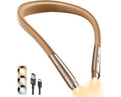 Oplaadbare Nekleeslamp met Dimbaar LED Licht en 3 Kleurmodi