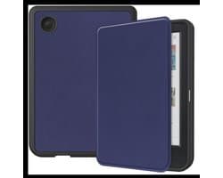 E-Reader Hoes Geschikt voor Kobo Clara Colour / Clara BW | Book Case met Sleep/Wake Functie | Kunstlederen Beschermhoes | Blauw