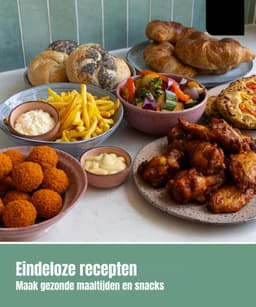 Aurixi® Mini Airfryer - Kleine Friteuse - Frituese - Antiaanbaklaag Air Fryer - 5L- Zwart - 32cm x 25 cm x 31cm — thumbnail 5