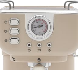 Espressomachine - Koffiezetapparaat - Thuis barista - Ingebouwde melkopschuimer - Compact formaat - Wit — thumbnail 4