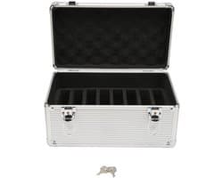 Opbergkoffer Harde Schijf - Externe Schijf Tas - Veilige Opslag Data - Gedempt Eva Materiaal - 10 Sleuven - Zwart