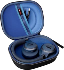 Hoofdtelefoonhoes - Koptelefoon opbergtas - Veilig transport - Duurzaam nylon materiaal - 21.4 x 17 x 6 cm - Blauw — thumbnail 1