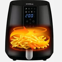 Etika Grote airfryer 4liter, Zwart — thumbnail 4