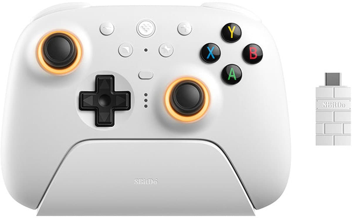 8BitDo Ultimate 2 Wireless 2.4G - PC Windows / Android - White Edition — afbeelding 1