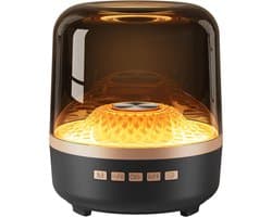 Bluetooth-luidspreker - Subwoofer - Met lichteffecten - 11 x 13 cm - RGB-verlichting - Geluidskwaliteit in hoge definitie - Draagbaar draadloos ontwerp - Ondersteunt TWS-koppeling - Geschikt voor thuis, feesten, buiten, reizen, strand - Zwart