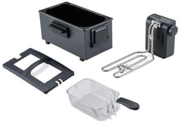 Airfryer - CONTINENTAL EDISON - CEFR3BLK - 3 L - 2000 W - 1 mand - zwart — thumbnail 2