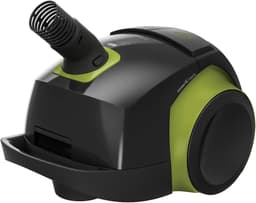 Stofzuiger met zak - Cilinderstofzuiger - Krachtig en stil - HEPA-12 filter - 4 liter inhoud - Zwart groen — thumbnail 3
