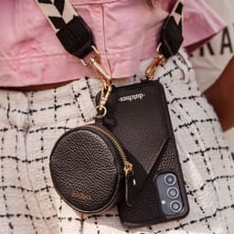 Dutchies Mini Telefoontasje Emma | Zwart | Geschikt voor alle merken | Exclusief strap — thumbnail 2