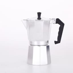 Mokapot met een inhoud van 9 kopjes, aluminium behuizing, een klassieke espressomachine voor thuisgebruik en op de camping. — thumbnail 1
