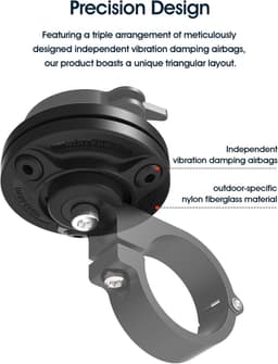 Vibratie Demper Motorfiets Telefoonhouder Schokdemper voor Fiets en Motor Stuur — thumbnail 4