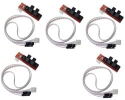 5 Stuks Optische Eindschakelaars voor 3D-Printer Mechanische Eindstops met Kabel